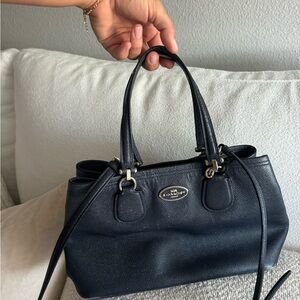 Coach Black Leather Crossbody Bag Y2K 90s 2000s Style